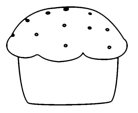 Målarbild Stor Muffins