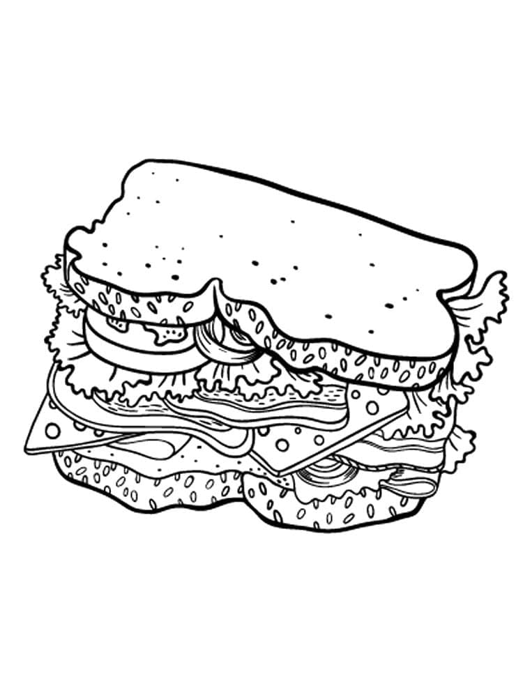 Målarbild Stor Smörgås
