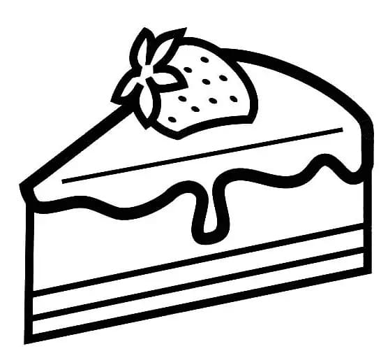 Målarbild Tårta med Jordgubbar