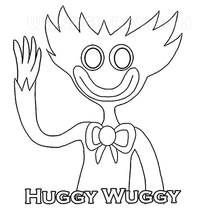 Målarbild Vänliga Huggy Wuggy