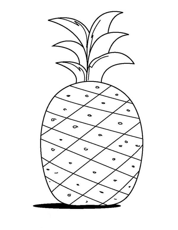 Målarbild Ananas 1