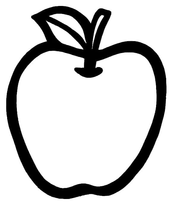 Målarbild Äpple 8
