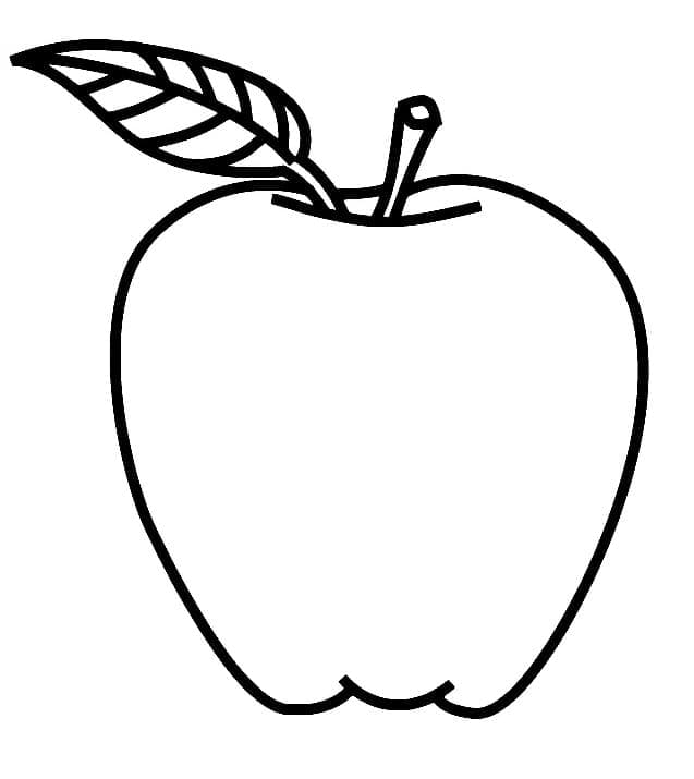 Målarbild Äpple för Barn