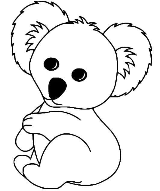 Målarbild Baby Koala