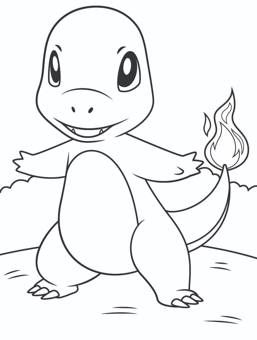 M larbild Charmander Pokemon Skiv Ut Gratis P Malarbilder se