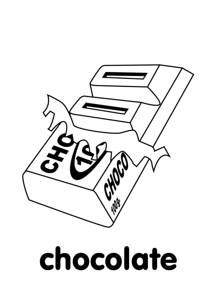 Målarbild Choklad Gratis för Barn