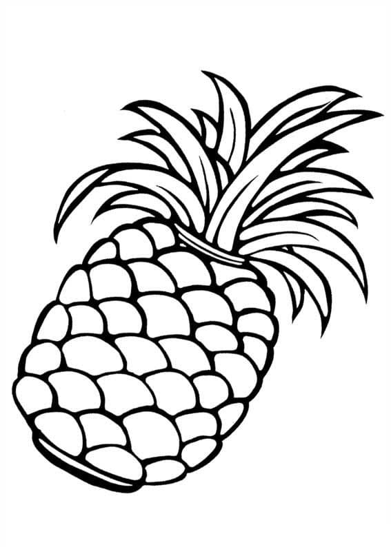 Målarbild En Ananas