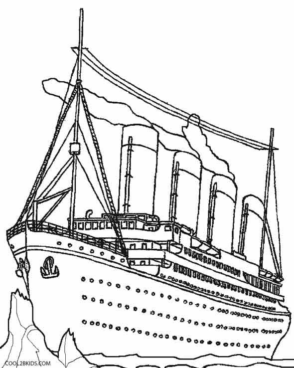 Målarbild En Osänkbar Titanic