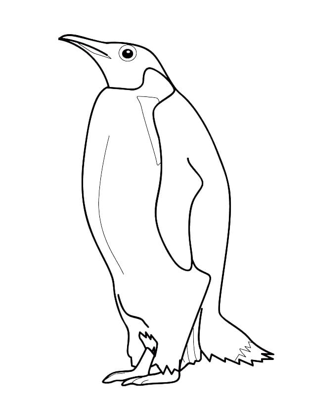 Målarbild En Pingvin