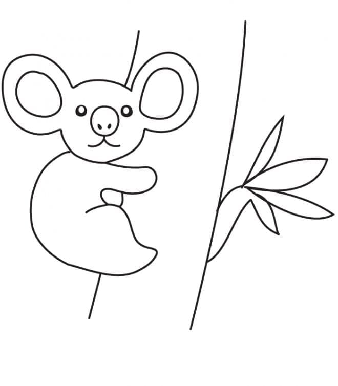 Målarbild Enkel Koala