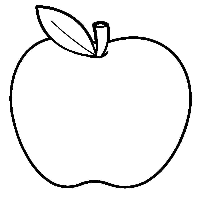 Målarbild Enkelt Äpple