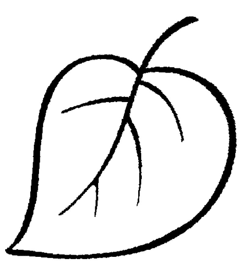 Målarbild Enkelt Löv