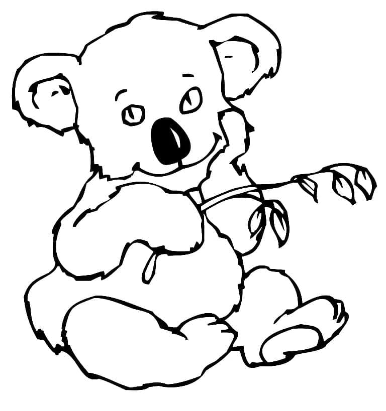 Målarbild Koala för Barn