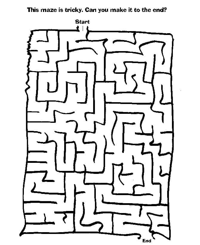 Målarbild Labyrint 2