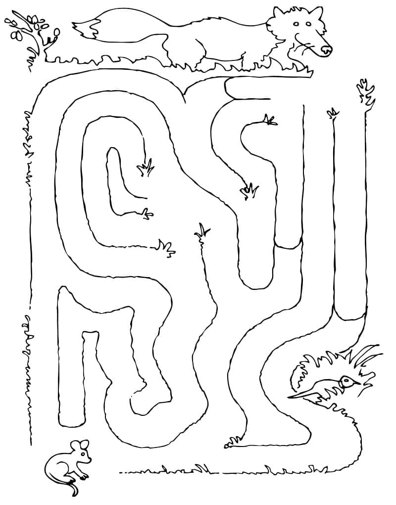 Målarbild Labyrint 3