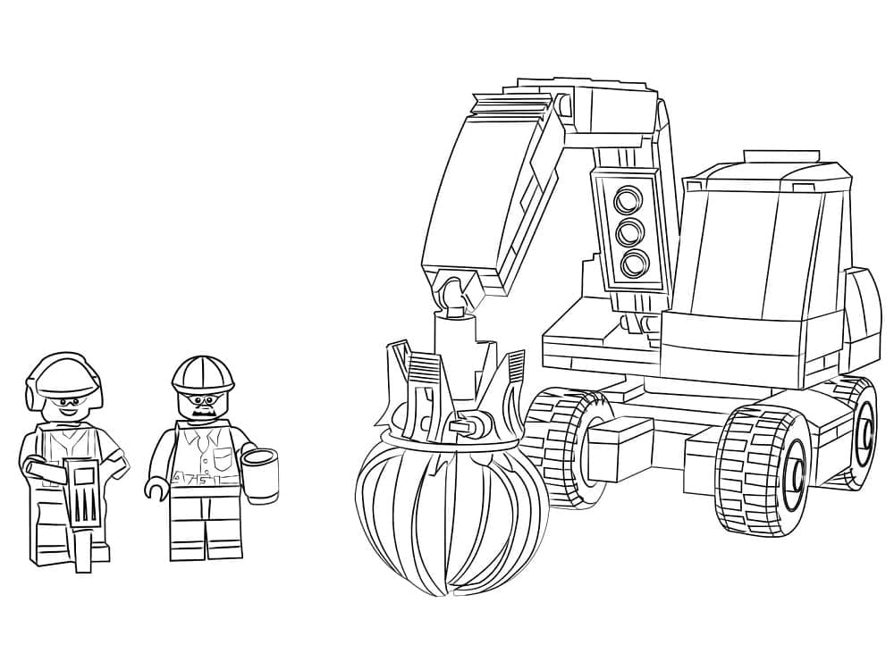 Målarbild Lego City 3