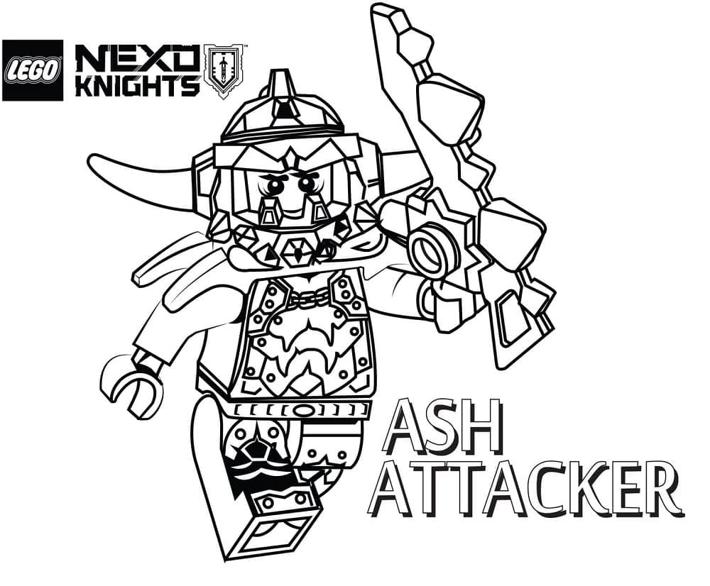 Målarbild Lego Nexo Knights Ash