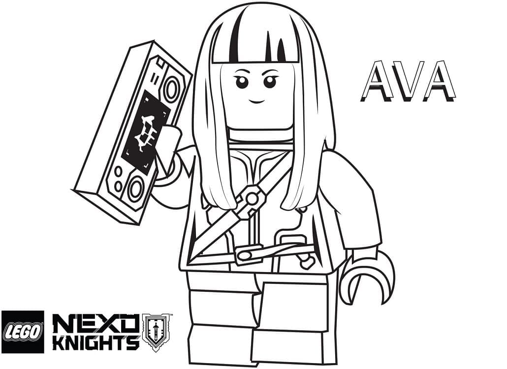 Målarbild Lego Nexo Knights Ava