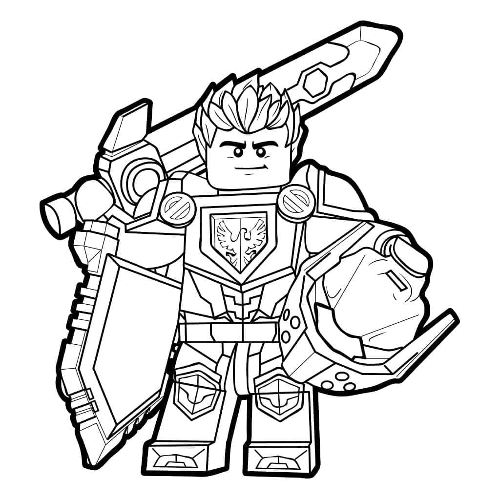 Målarbild Lego Nexo Knights Clay