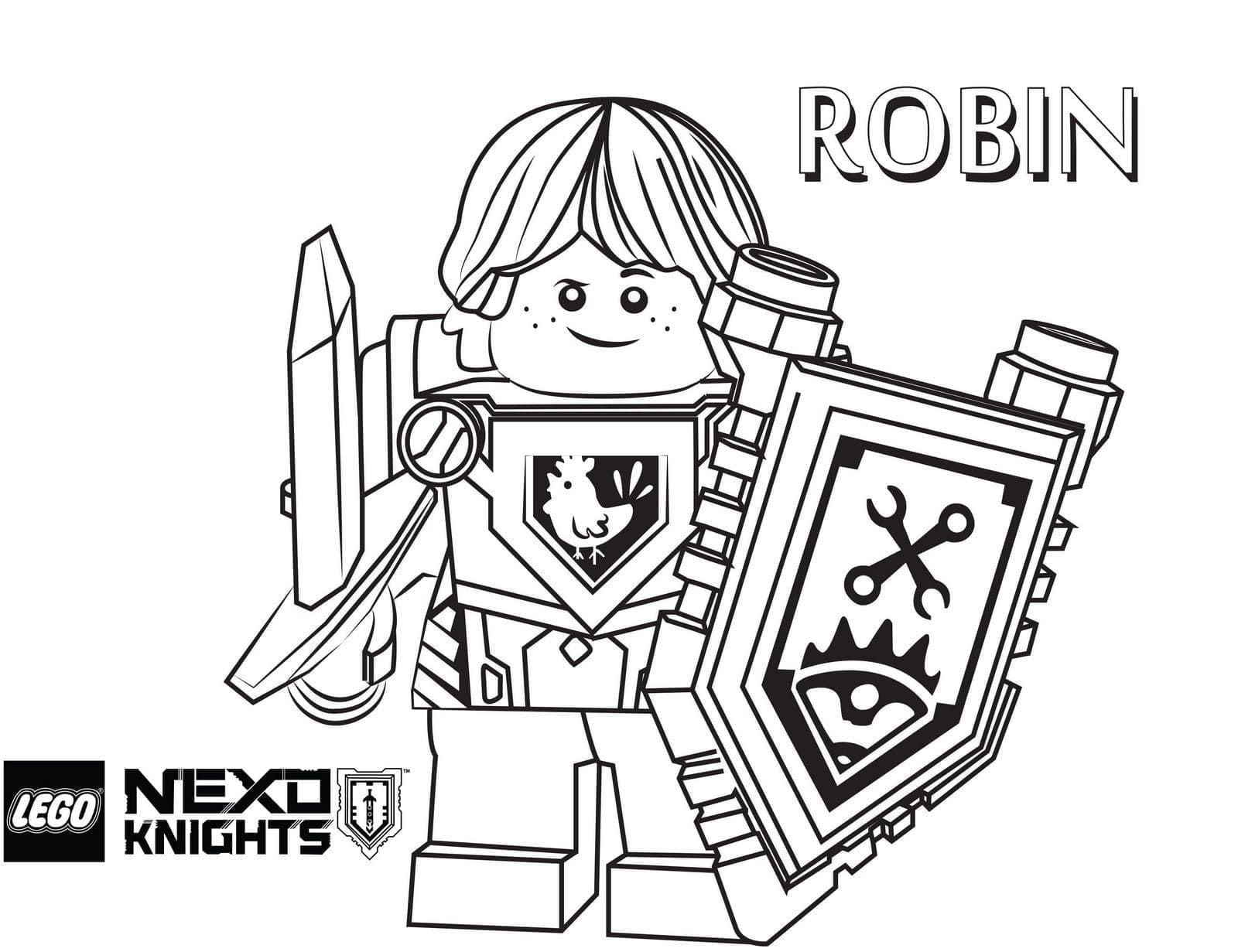 Målarbild Lego Nexo Knights Robin