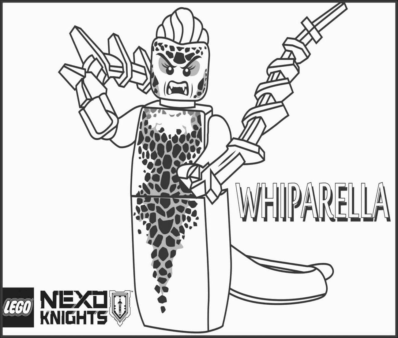 Målarbild Lego Nexo Knights Whiparella