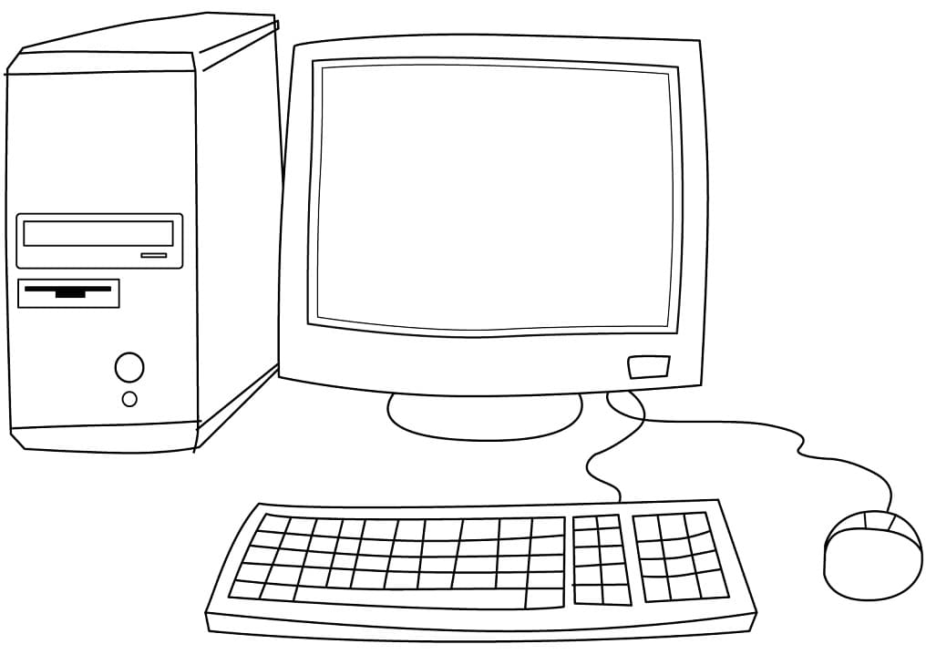 Målarbild Modern Dator