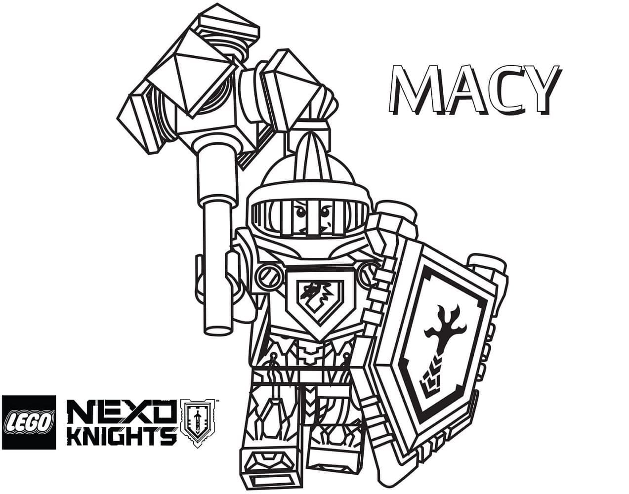 Målarbild Nexo Knights Macy