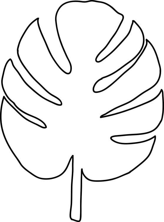 Målarbild Palmblad