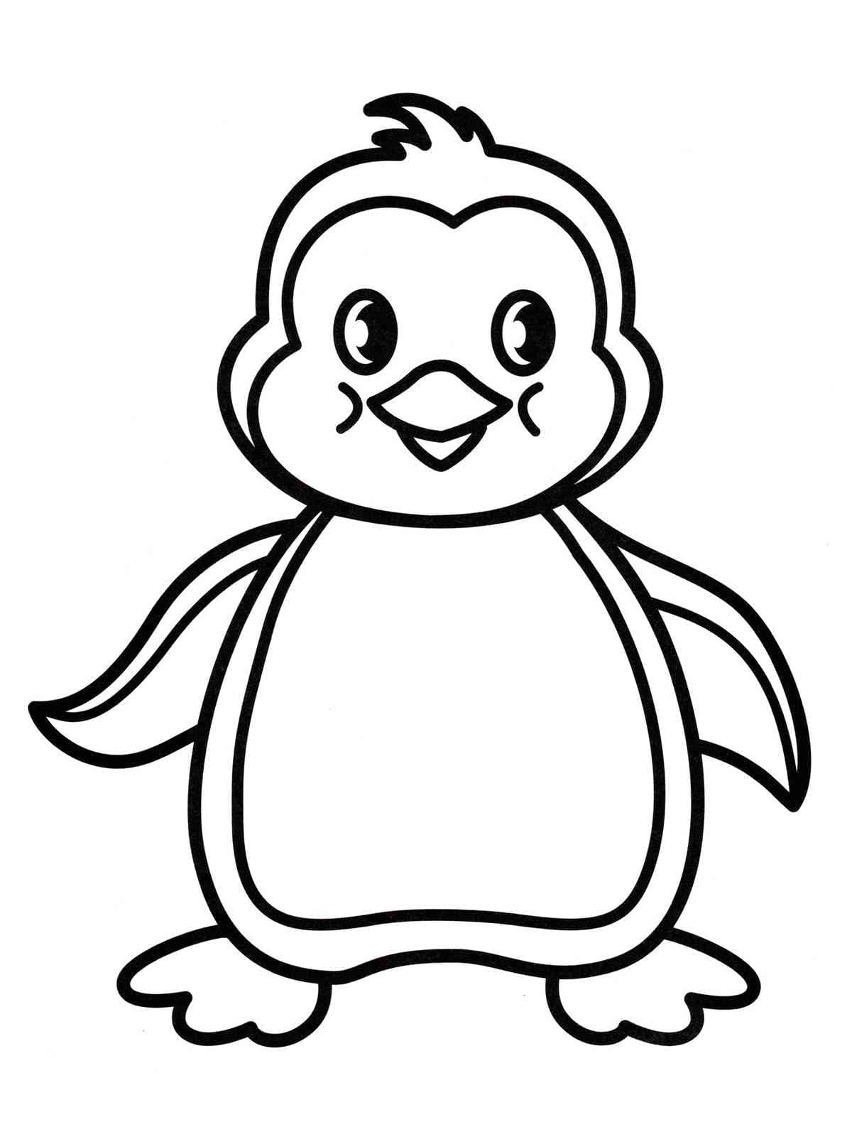 Målarbild Penguin för Barn