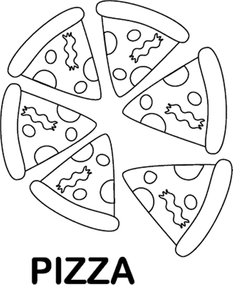 Målarbild Pizza 3