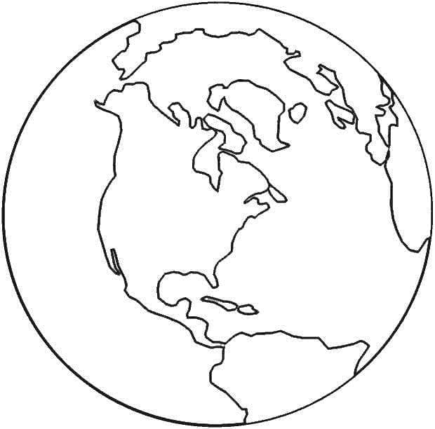 Målarbild Planeten Jorden
