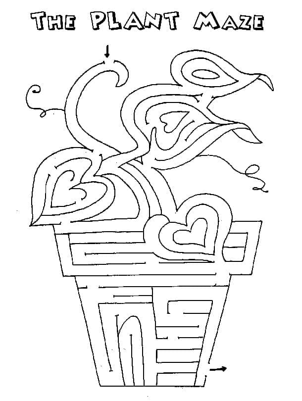 Målarbild Plantera Labyrint