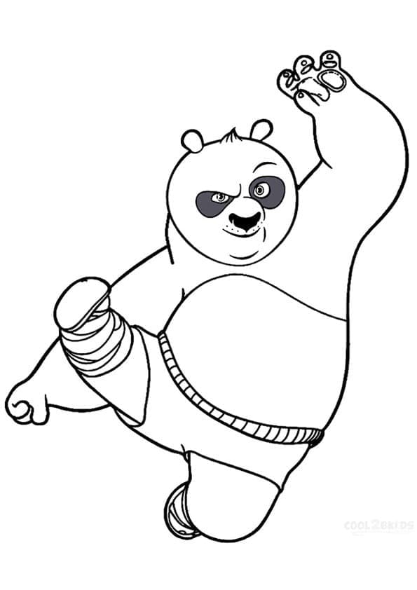Målarbild Po Kung Fu Panda