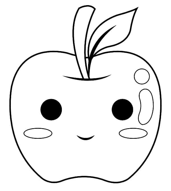 Målarbild Söt Äpple