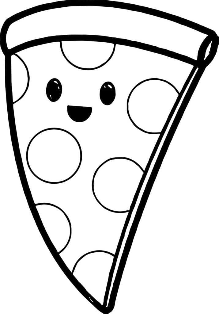 Målarbild Söt Pizza