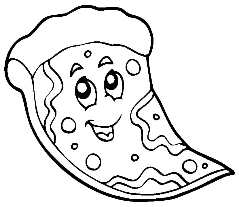 Målarbild Tecknad Pizza