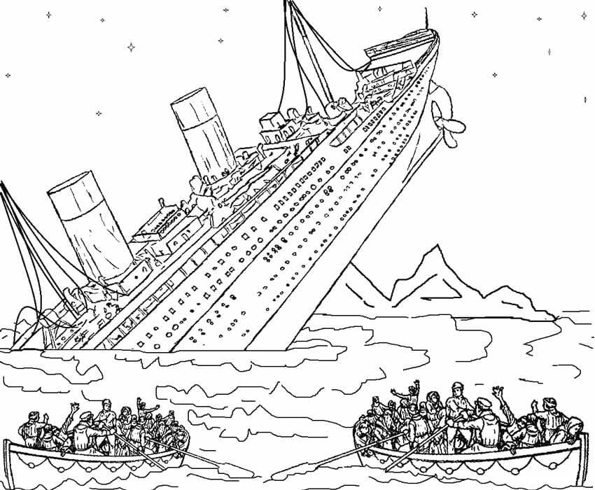 Målarbild Titanic 12