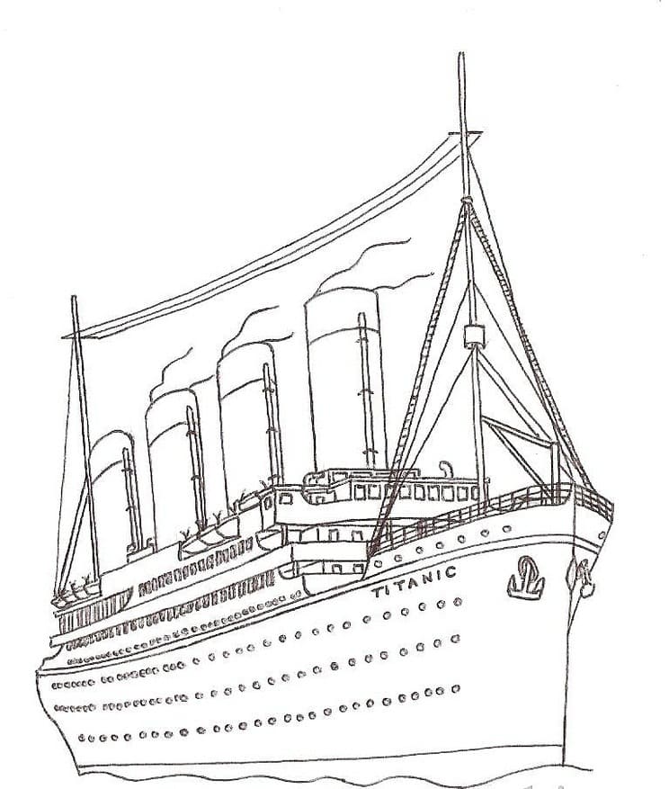 Målarbild Titanic 13