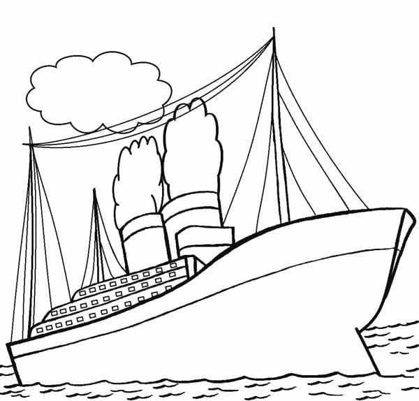 Målarbild Titanic 3