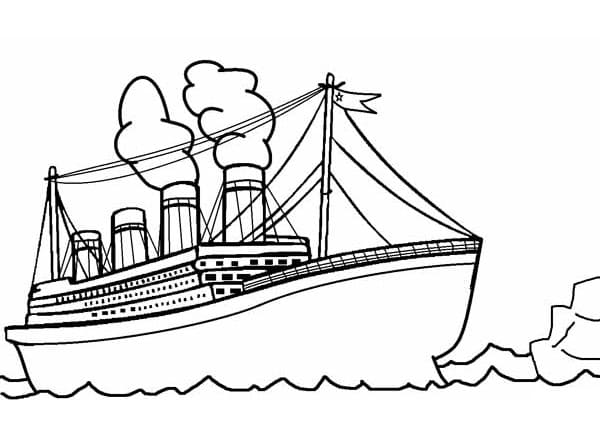 Målarbild Titanic 4