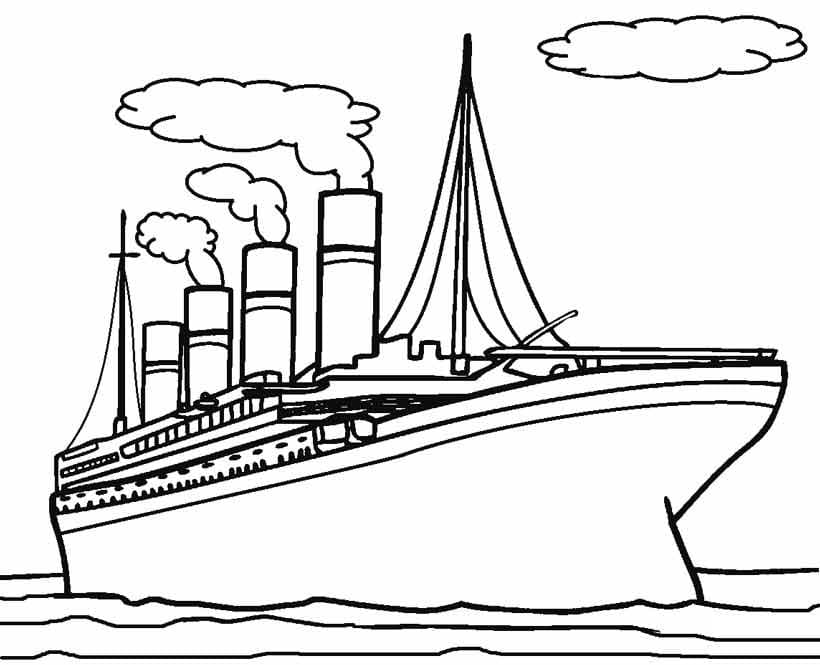 Målarbild Titanic 5