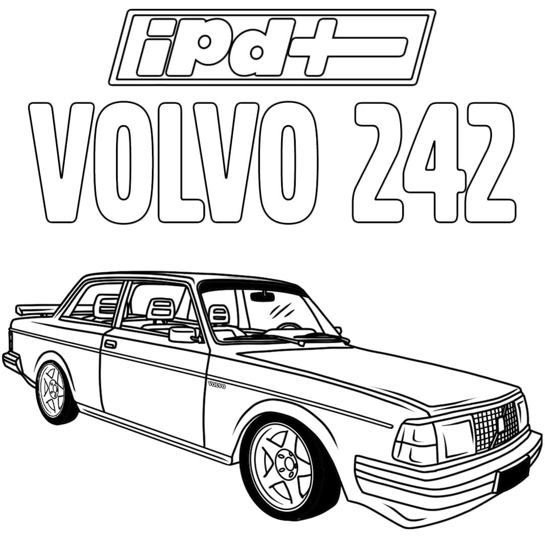 Målarbild Volvo 242