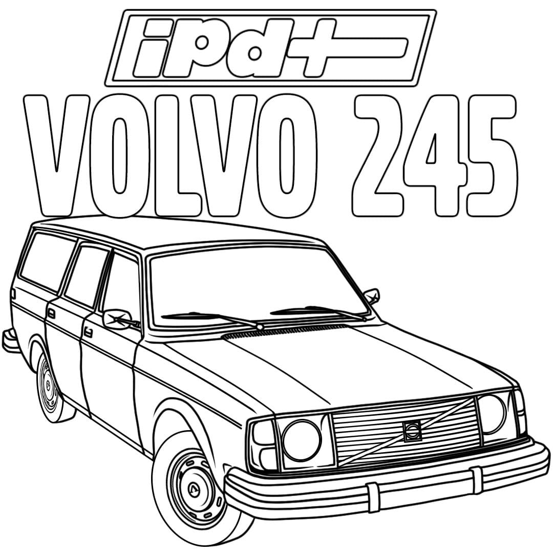 Målarbild Volvo 245