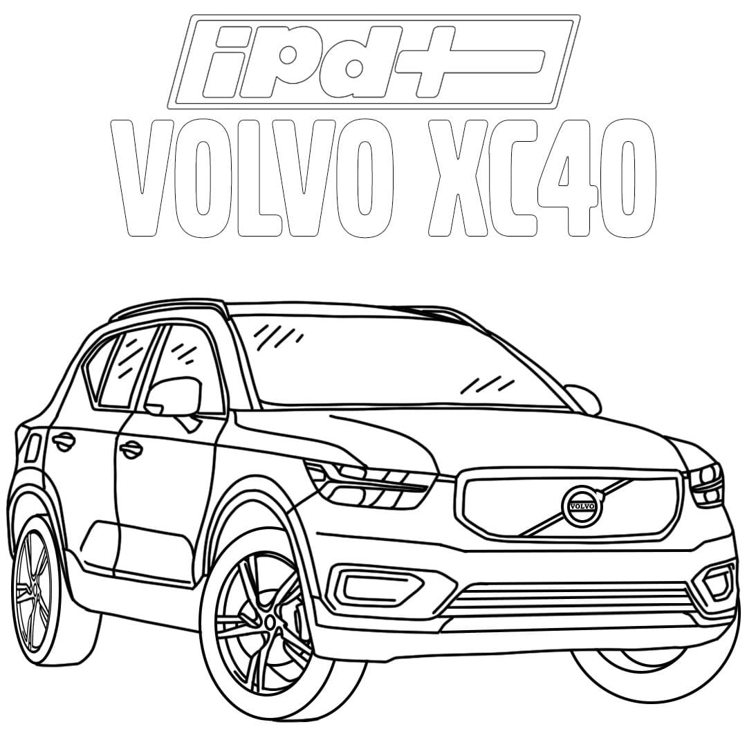 Målarbild Volvo Bil XC40