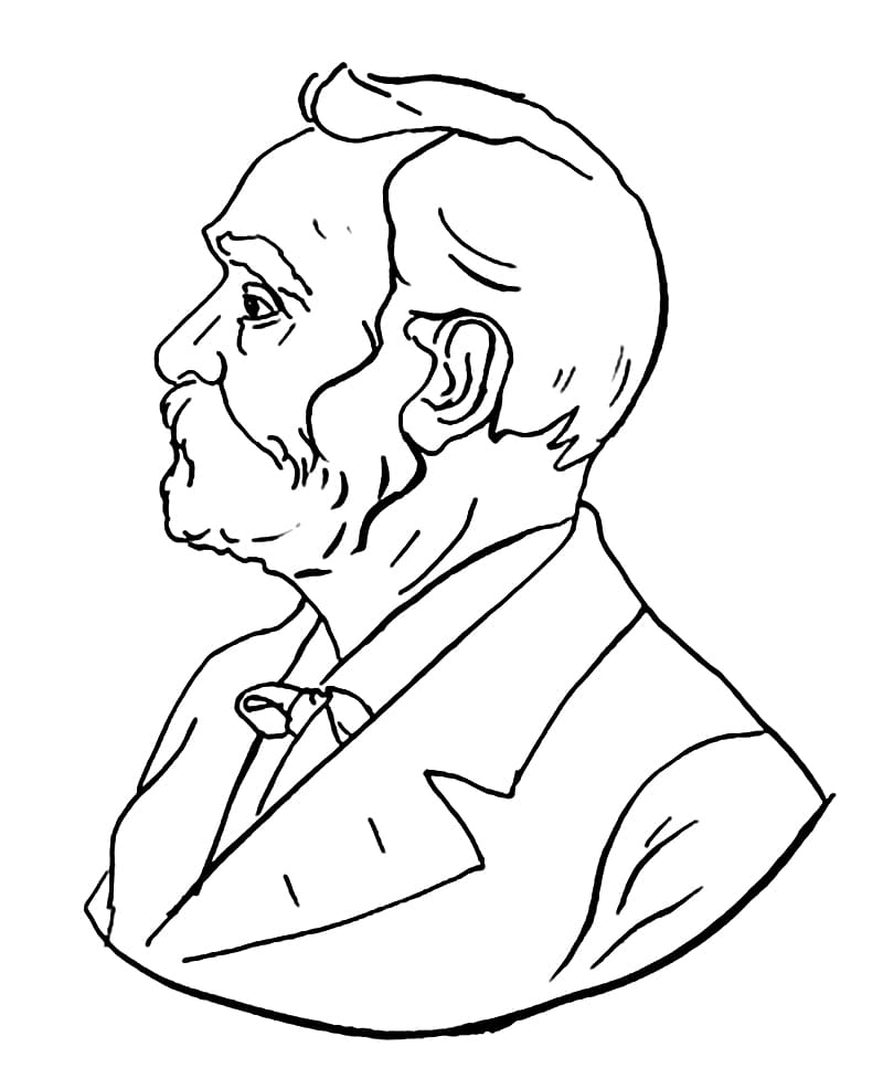 Målarbild Alfred Nobel 4