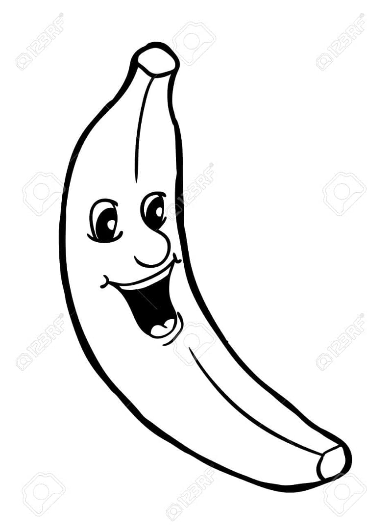 Målarbild Banan 1