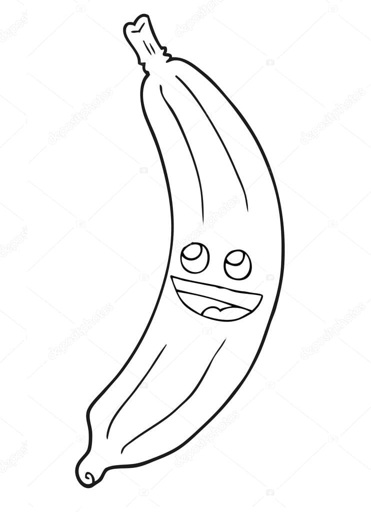Målarbild Banan 3