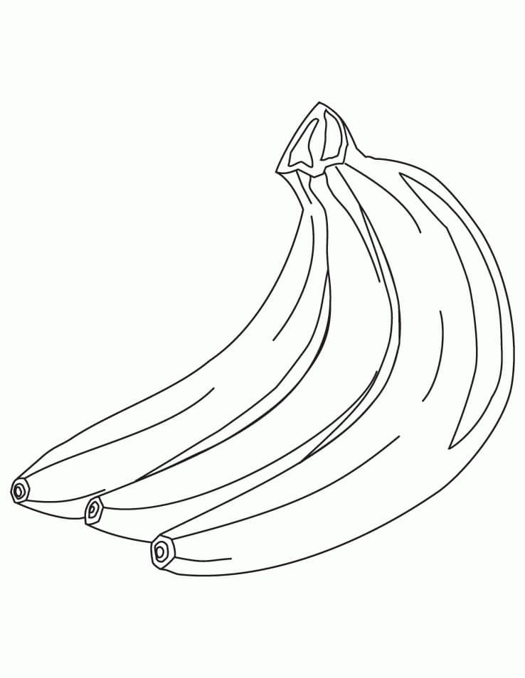 Målarbild Bananer 1