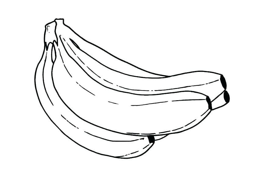 Målarbild Bananer för Barn