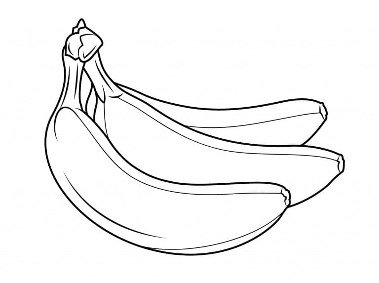 Målarbild Bananer Gratis